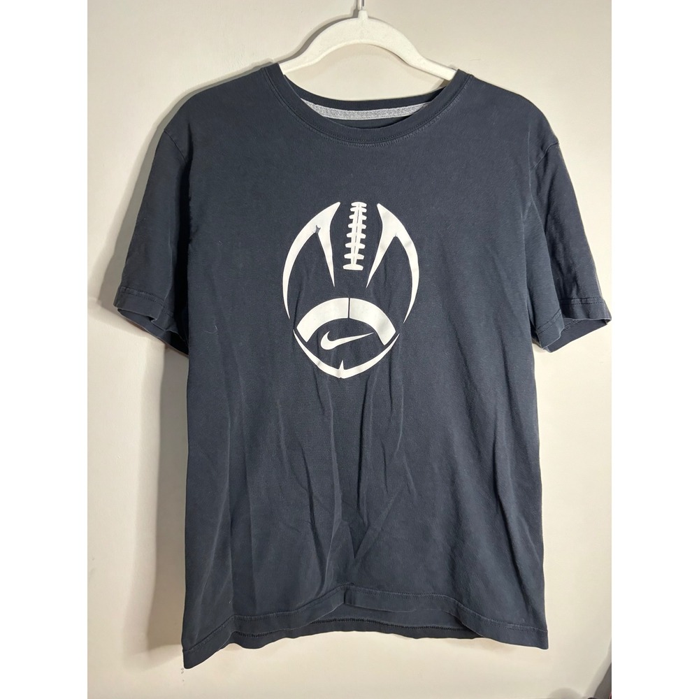 Nike Men's T-Shirt Football Graphic‎ Print Black Size Medium